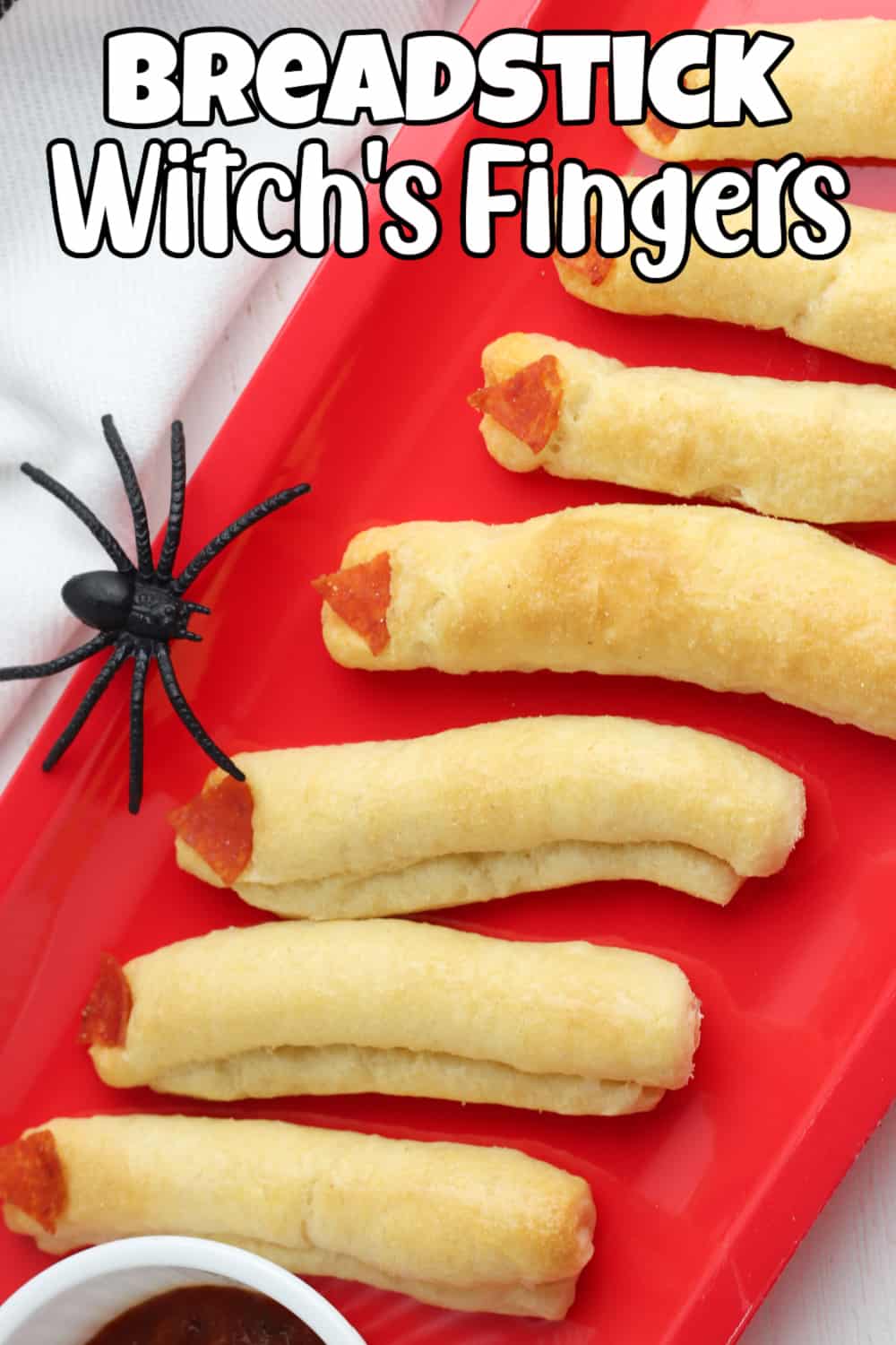 Breadstick Witch's Fingers