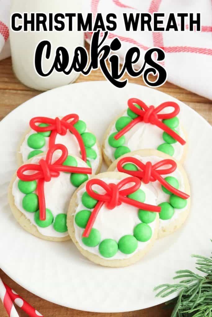 Christmas Wreath Cookies Pin.