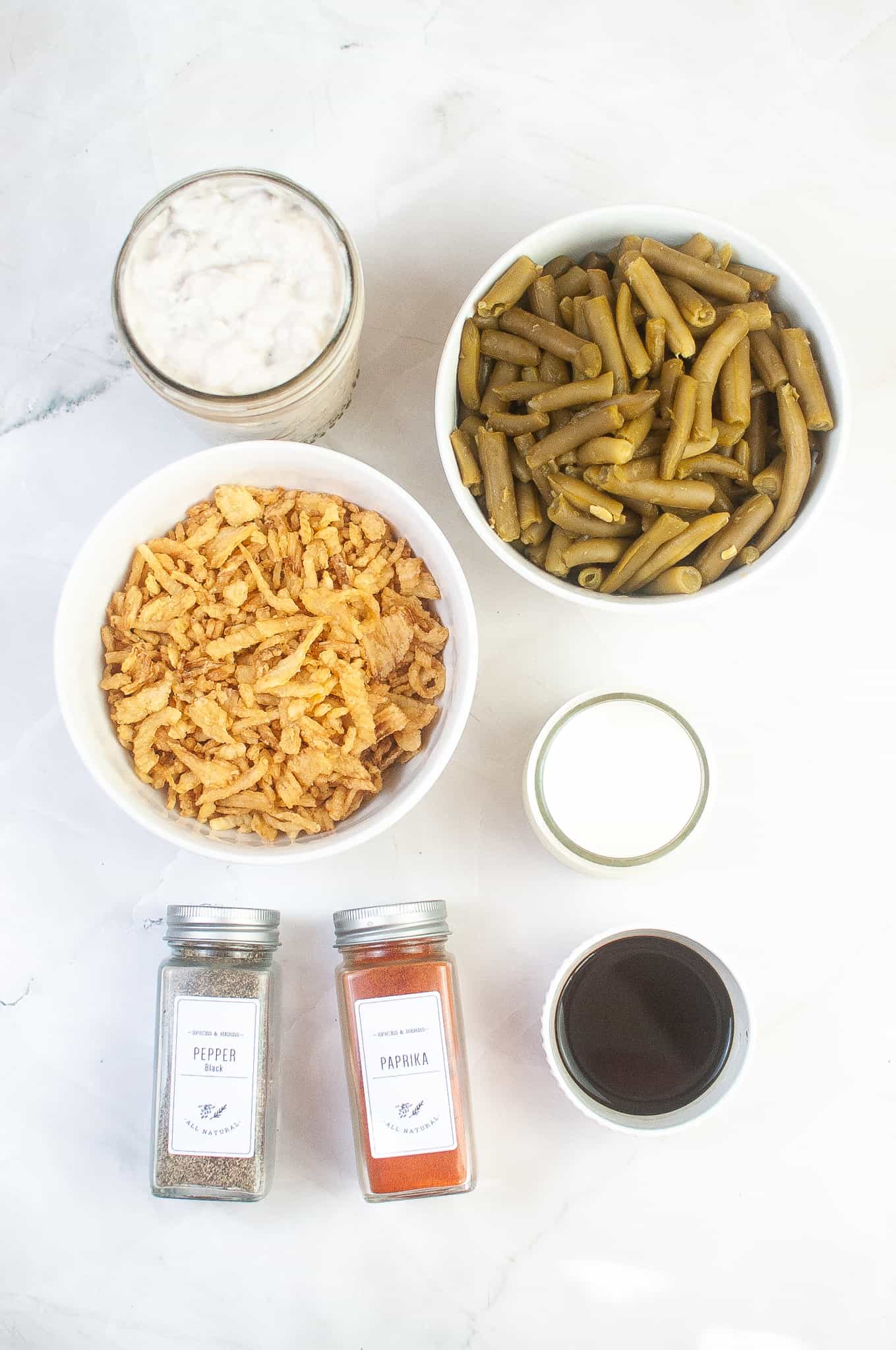 Green bean casserole ingredients