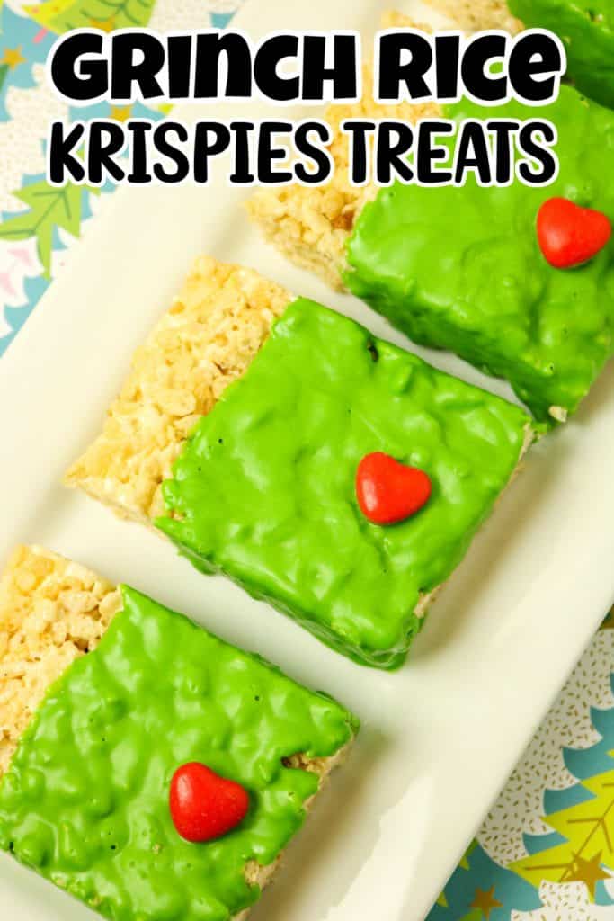 Grinch Rice Krispies Treats Pin.