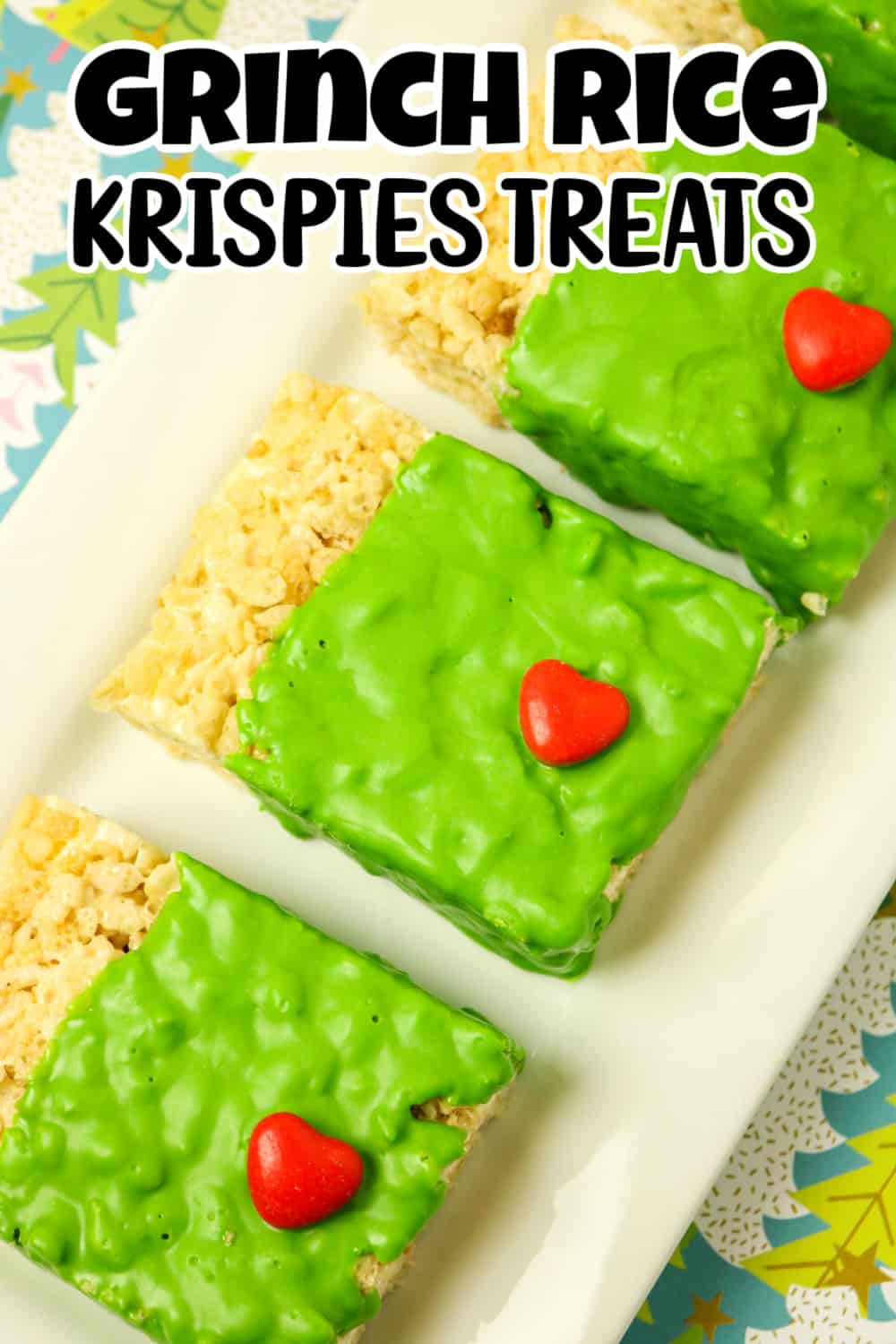 Grinch Rice Krispies Treats Pin.