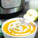 Instant Pot Butternut Squash Soup Pin.