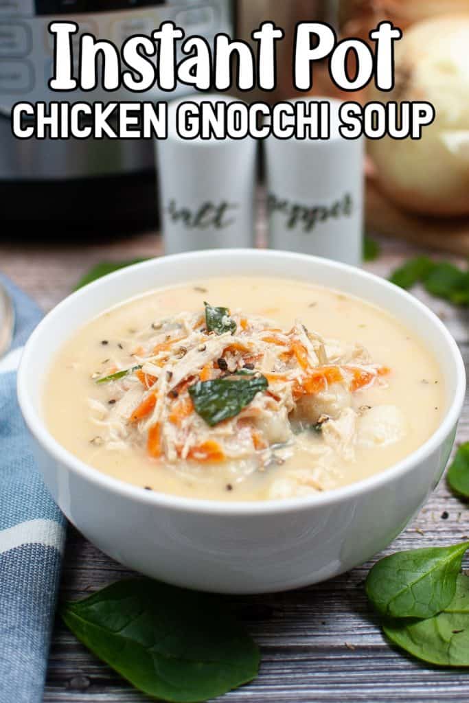 Instant Pot Chicken Gnocchi Soup Pin