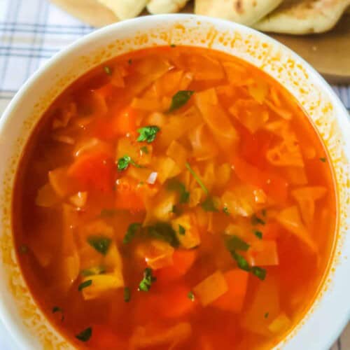 Low Carb Cabbage Soup - Marathons & Motivation
