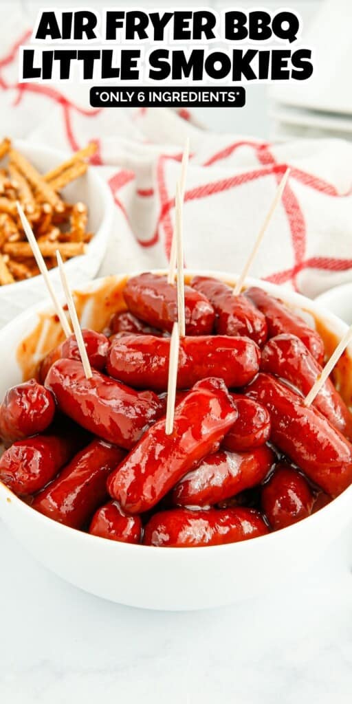 air fryer bbq little smokies pin