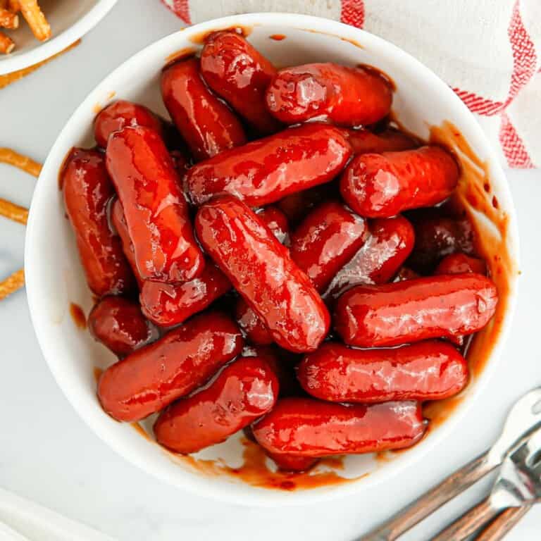 air fryer bbq smokies featured image