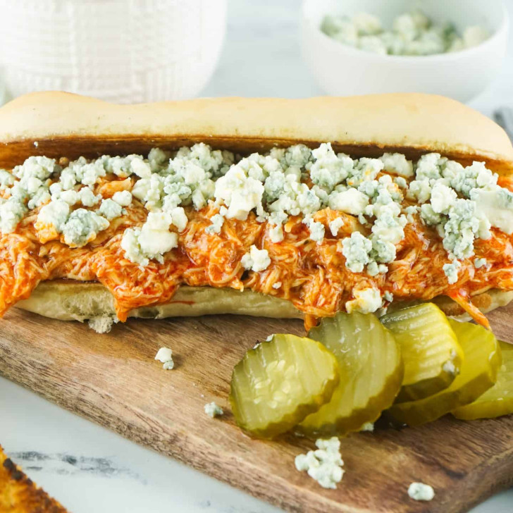 Slow Cooker Buffalo Chicken Sandwiches Marathons & Motivation