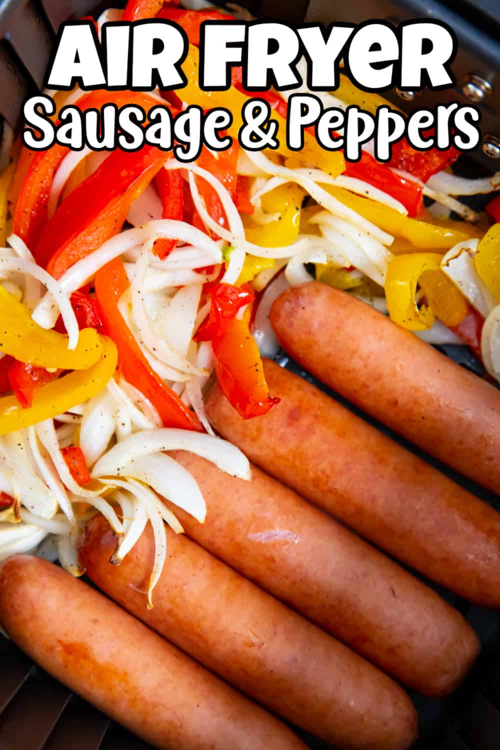 Air Fryer Sausage and Peppers Pin.