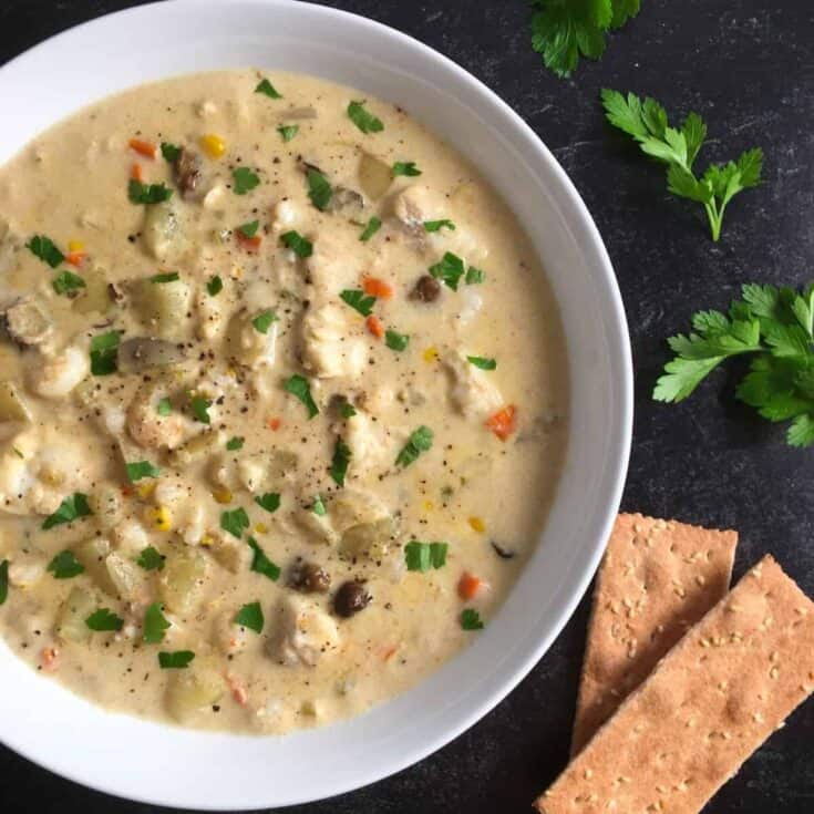 Image for Instant Pot Seafood Chowder Recipe (Fish Chowder)