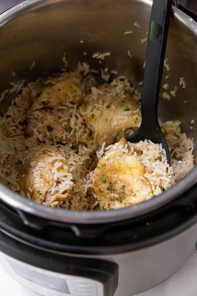 Instant Pot Chicken Thighs and Rice Easy, OnePot Recipe Marathons & Motivation
