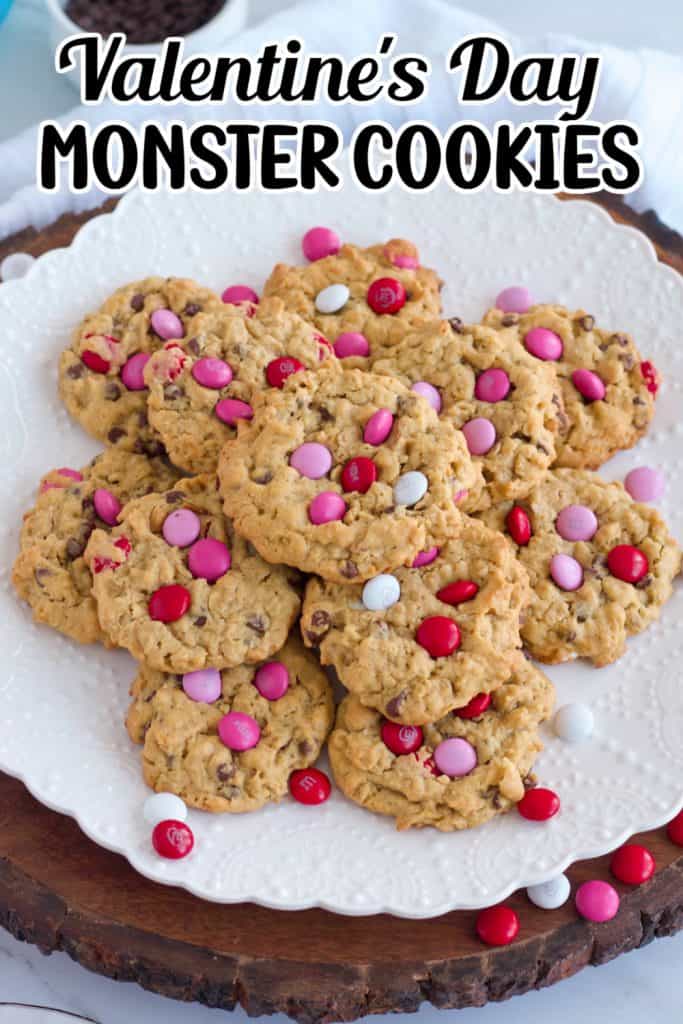 Valentines Day Monster Cookie Pin.