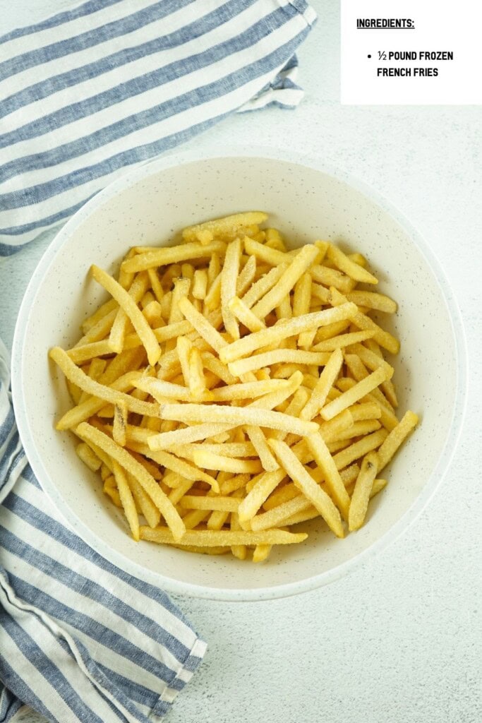 air fryer frozen french fries Ingredients ½ Pound Frozen French Fries.jpg