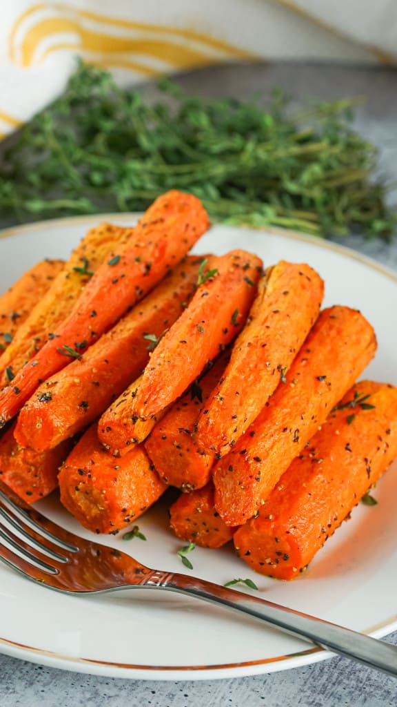 Air Fryer Roasted Carrots Marathons & Motivation