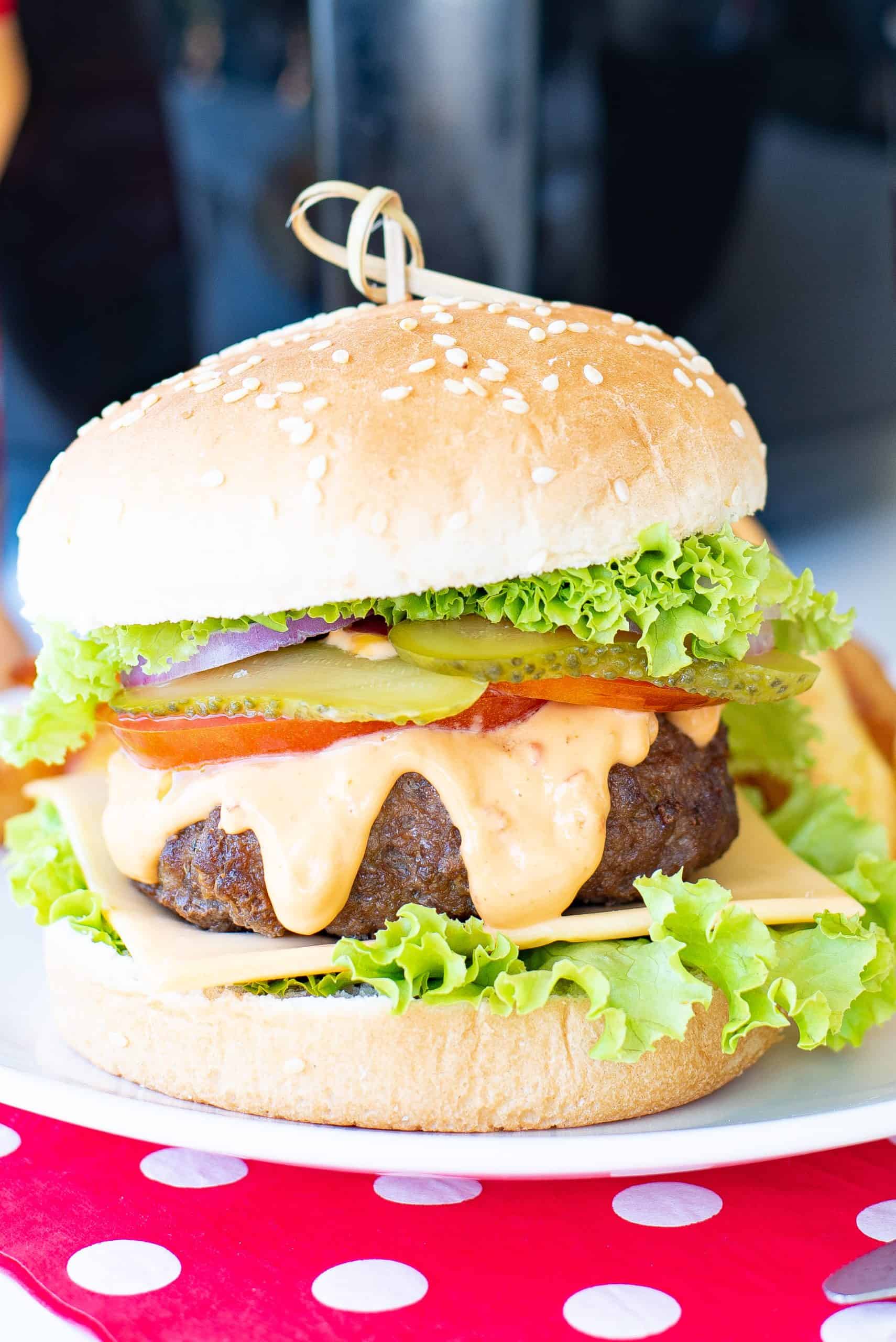 Hamburger with everything.