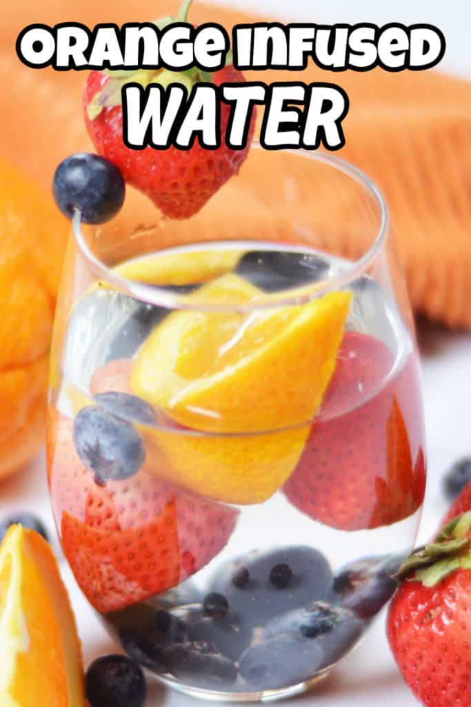 Orange Infused Water Pin.