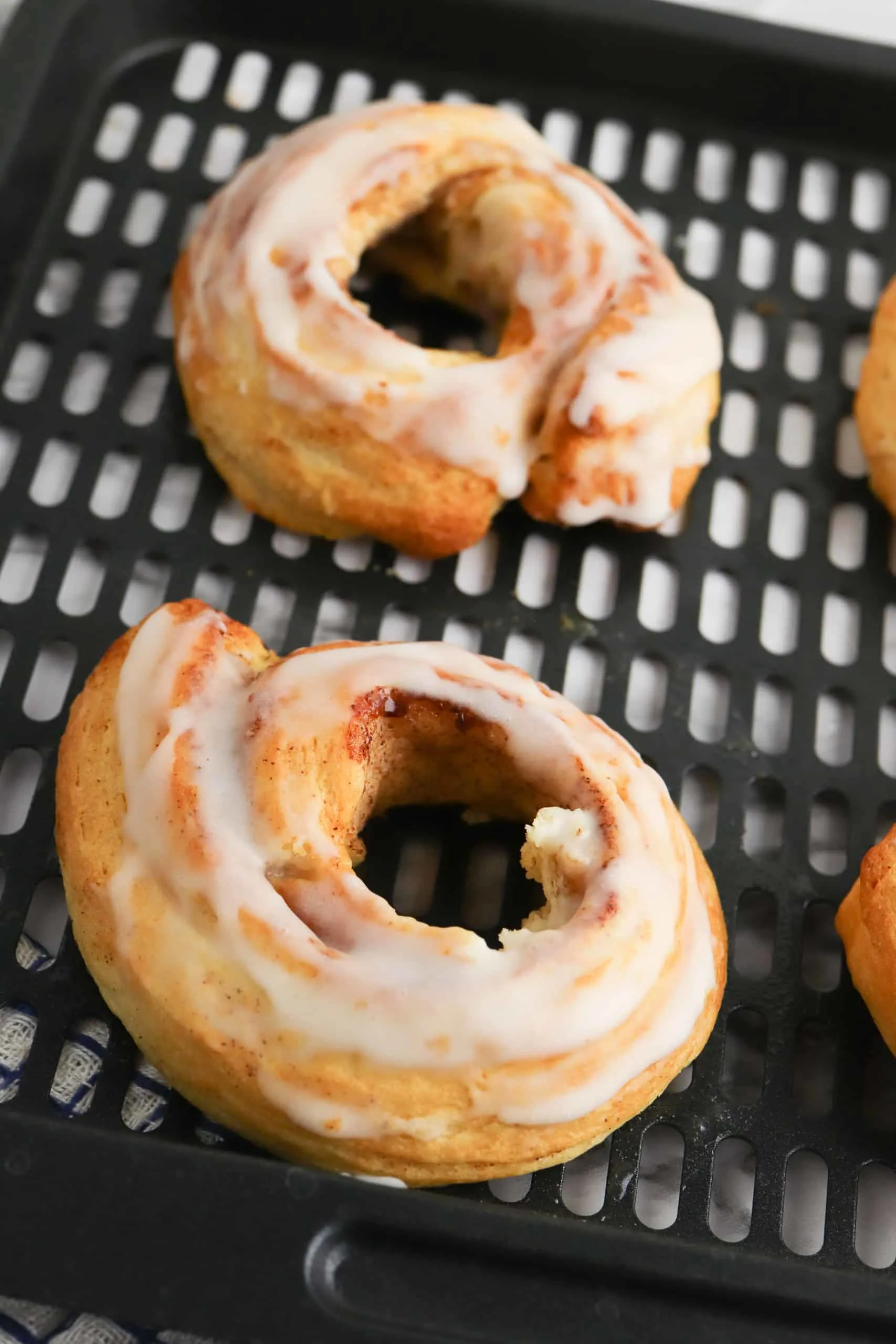 Air Fryer Cinnamon Roll Donuts Marathons & Motivation