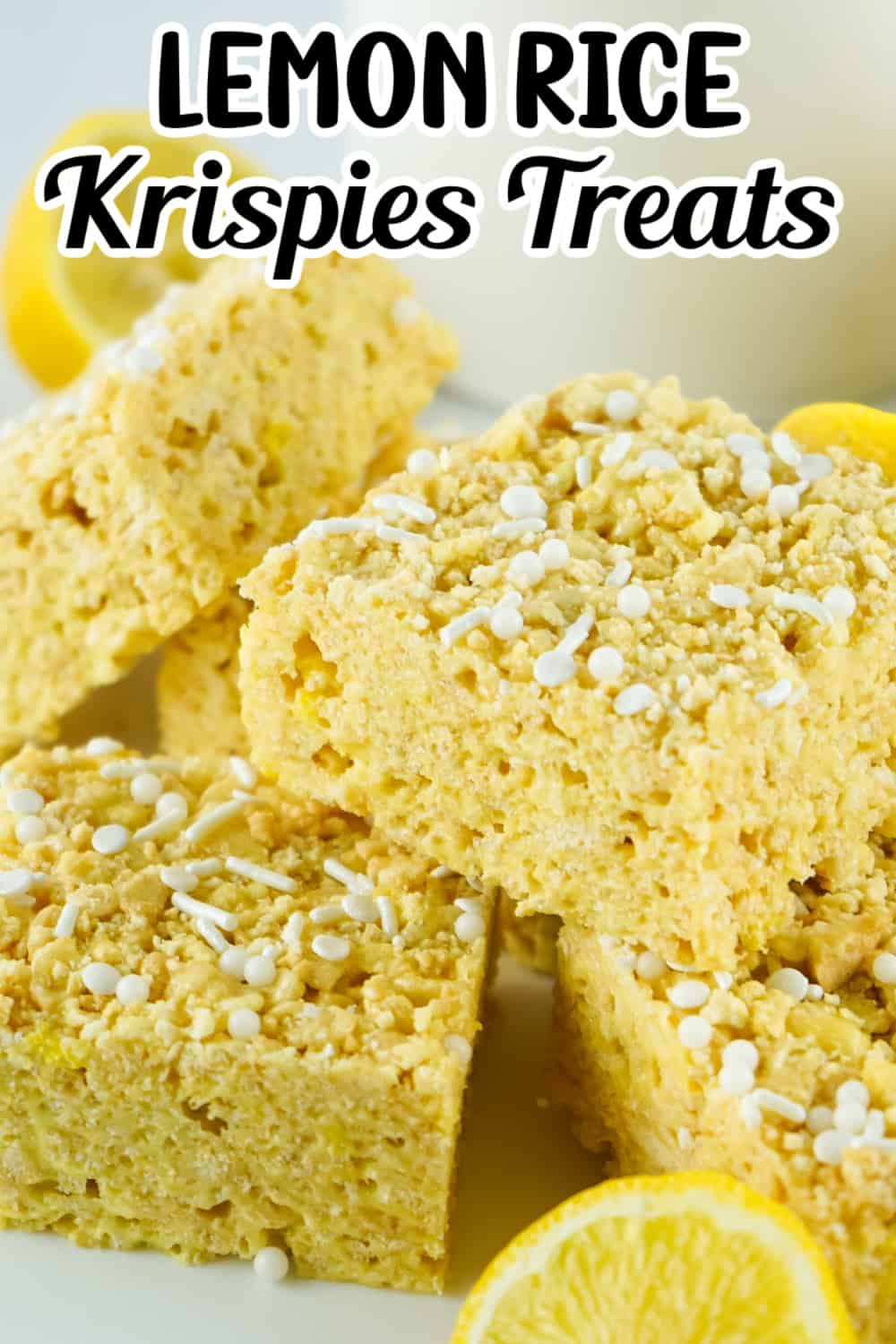Lemon Rice Krispies Treats Pin.
