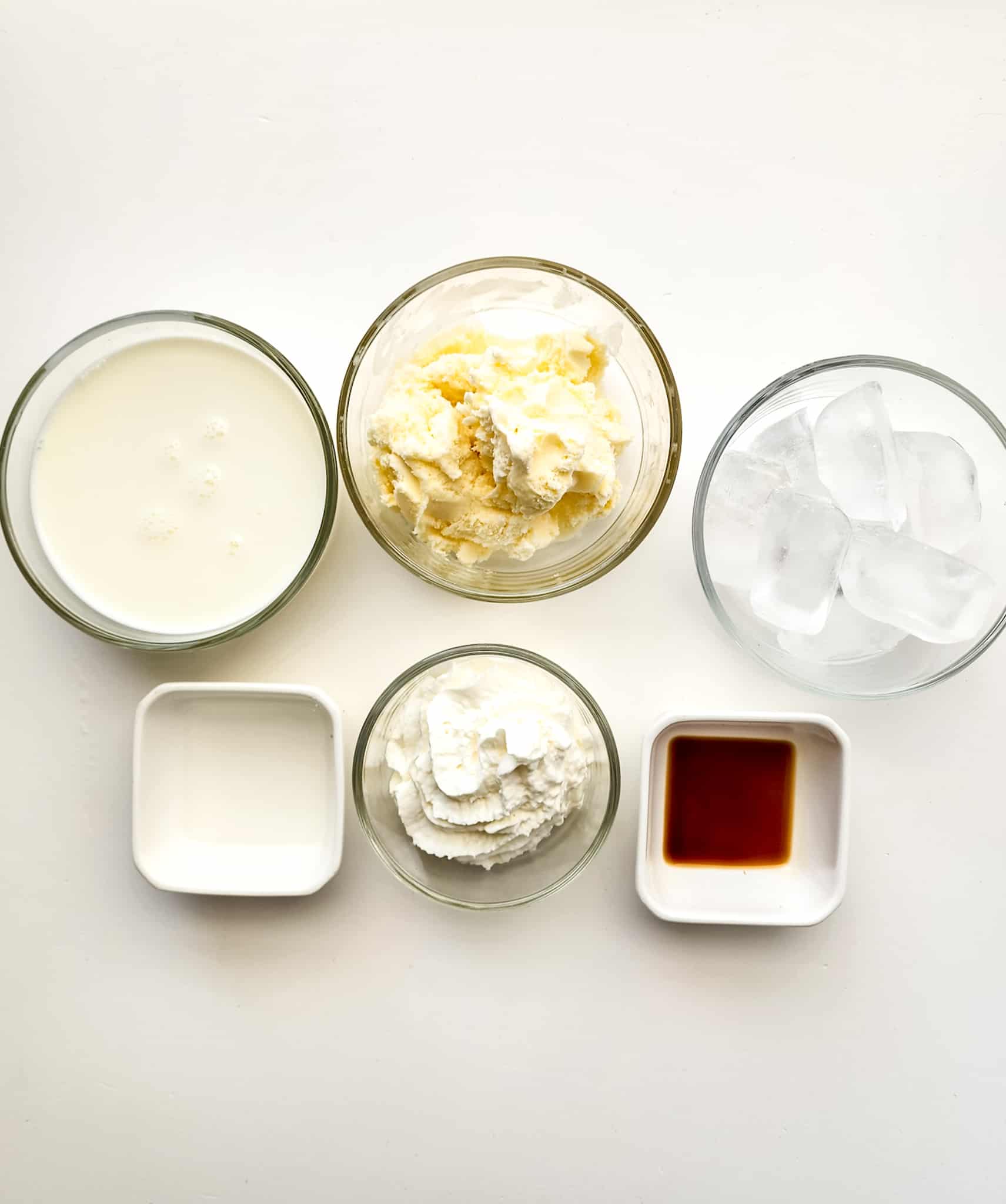 Vanilla Bean Frappuccino Ingredients.