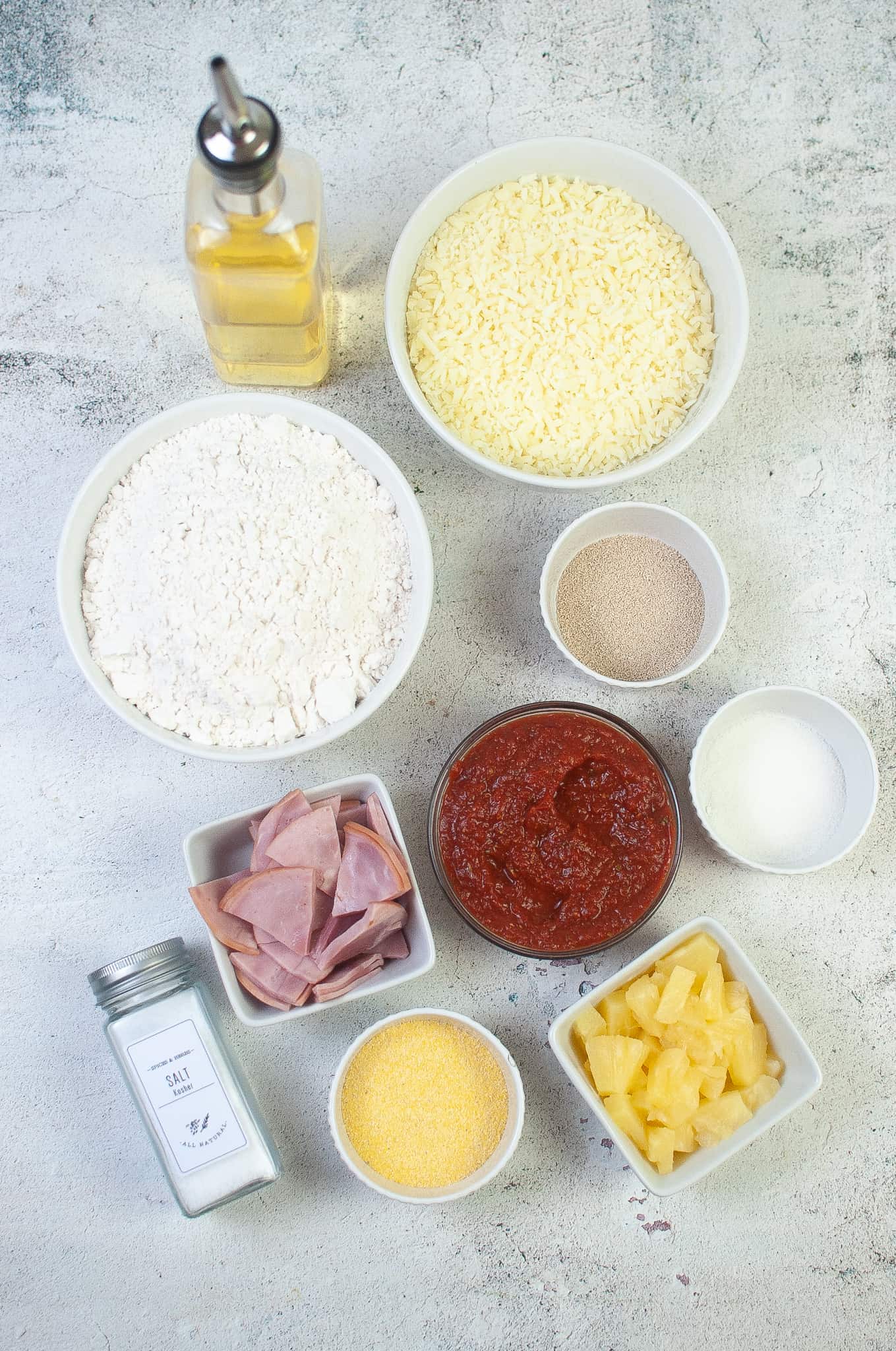 Air Fryer Pizza Ingredients.