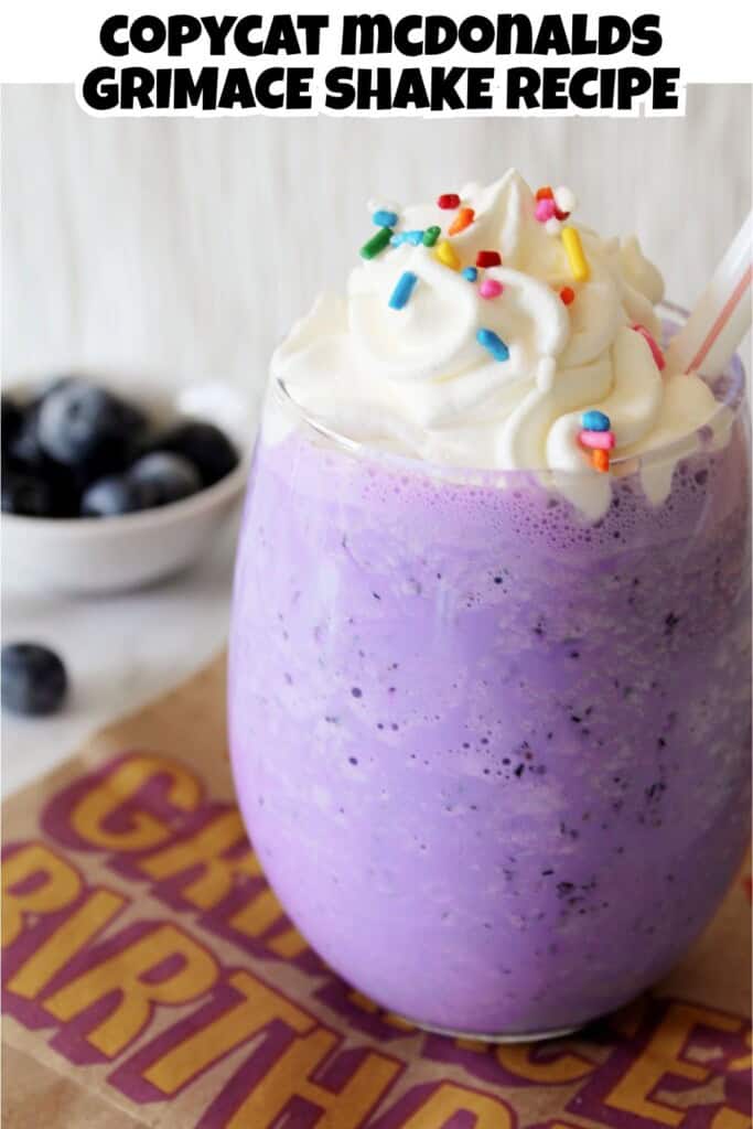 McDonalds Copycat Grimace Shake.