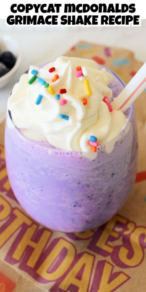 McDonalds Copycat Grimace Shake.