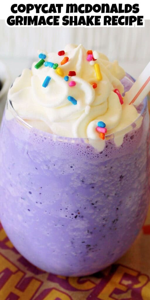 McDonalds Copycat Grimace Shake.