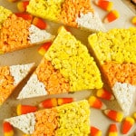 Overhead view of Halloween treats.