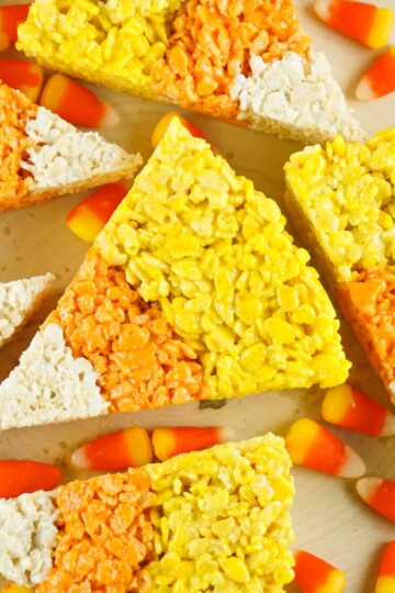 Overhead view of Halloween treats.