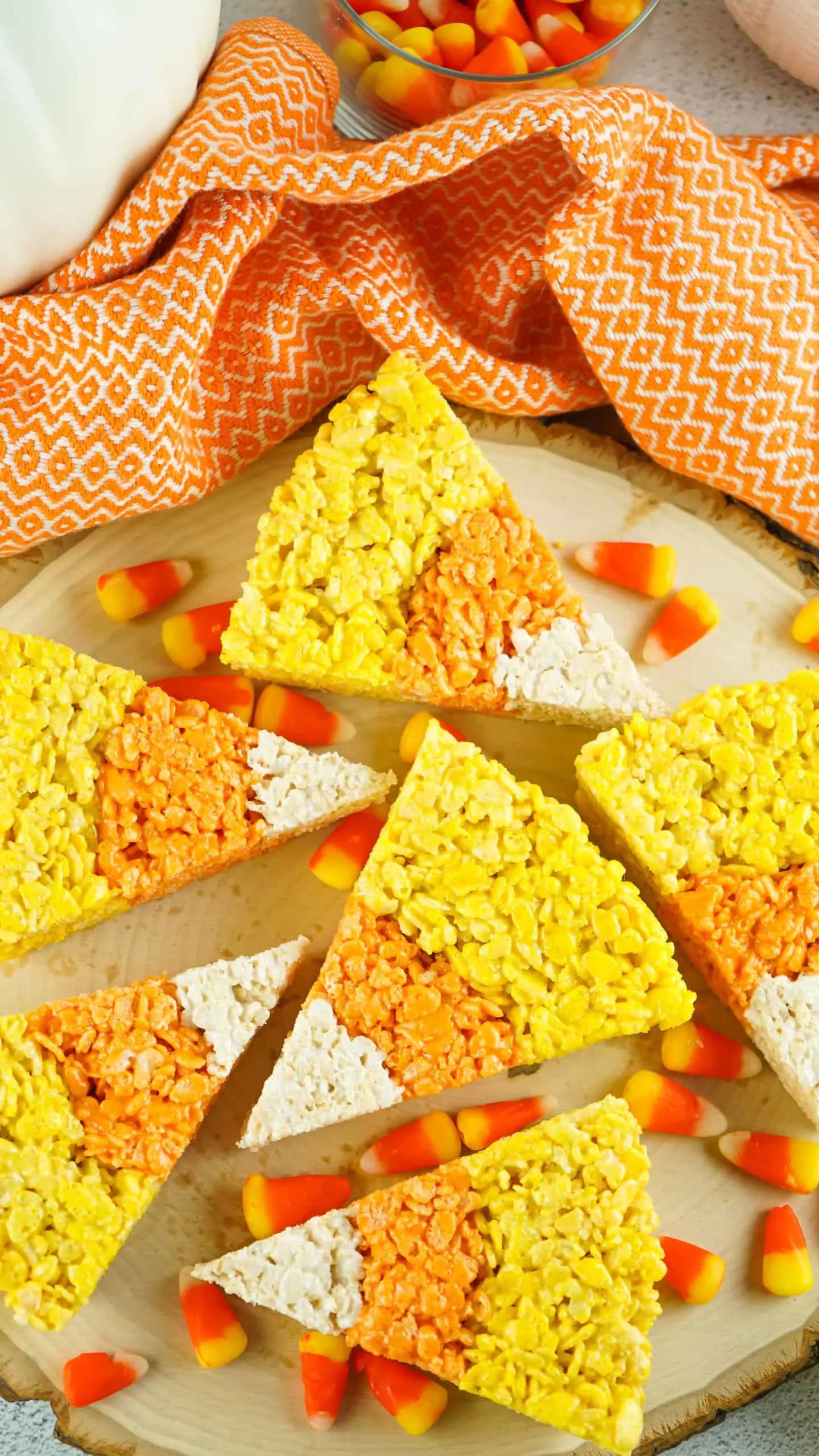 Candy Corn Rice Krispies Treats Marathons & Motivation