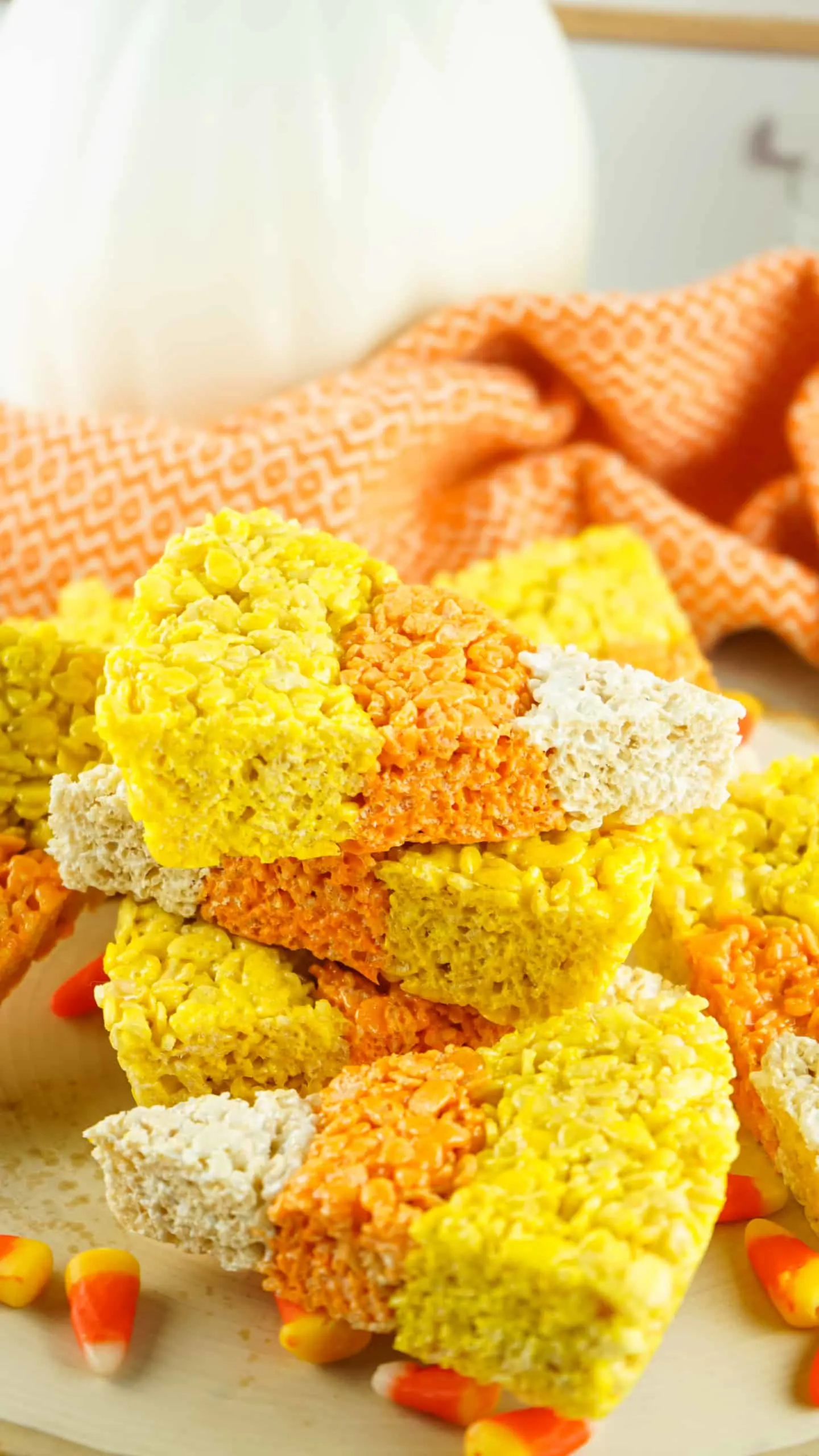 Candy Corn Rice Krispies Treats Marathons & Motivation