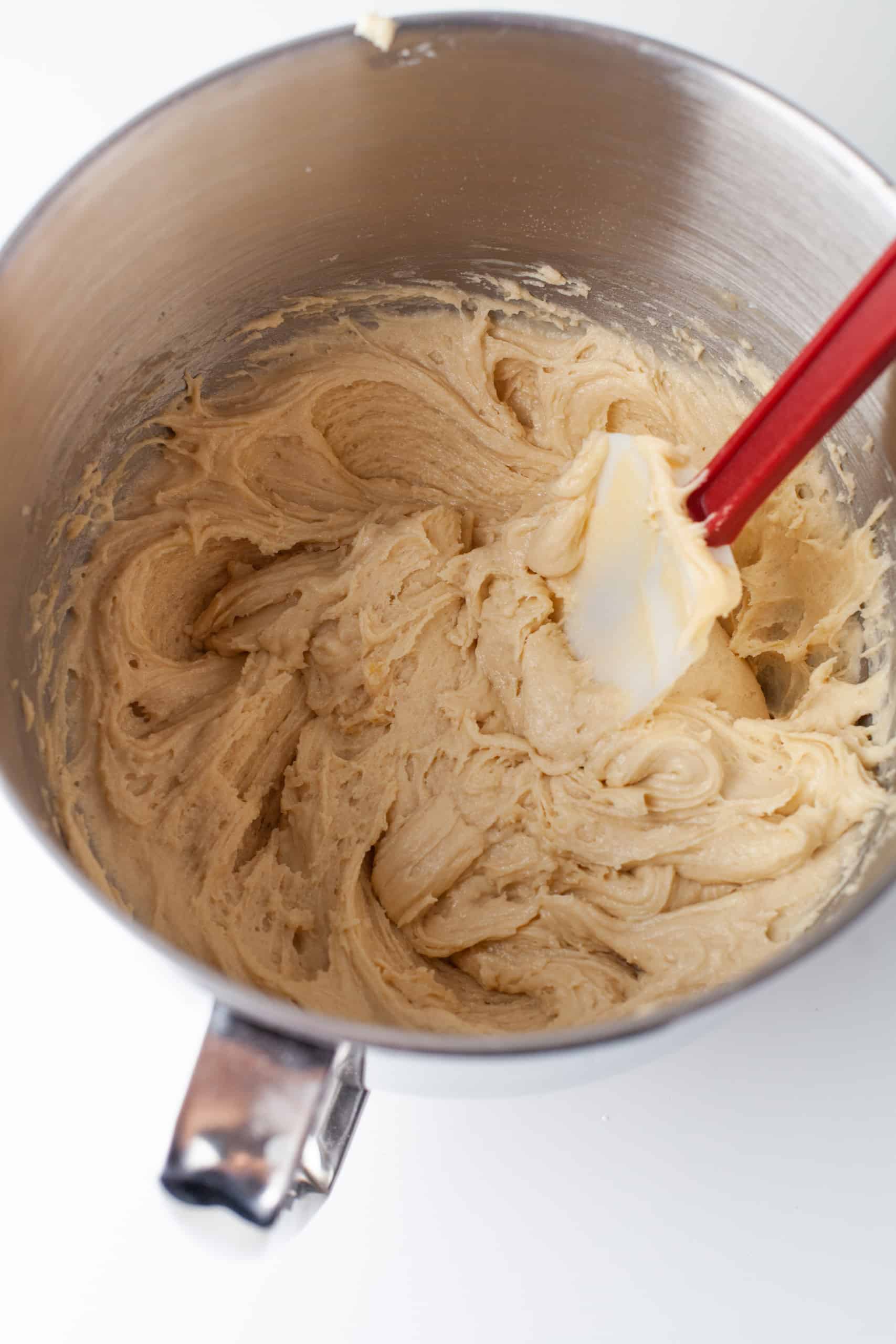 Blondie Batter in mixing bowl.