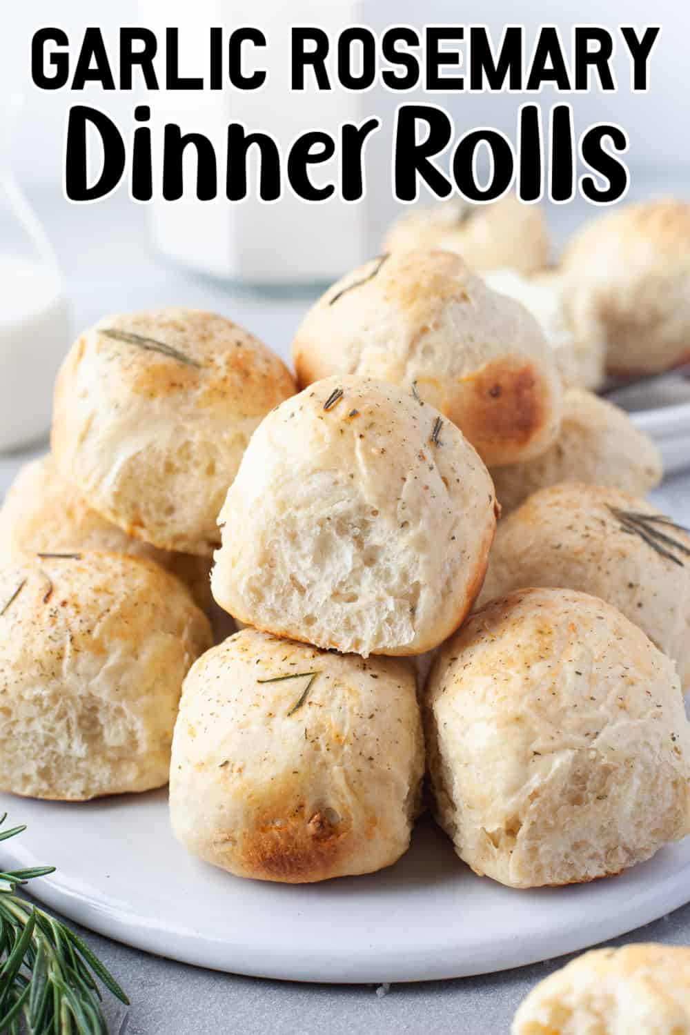 Garlic Rosemary Dinner Rolls Pin.