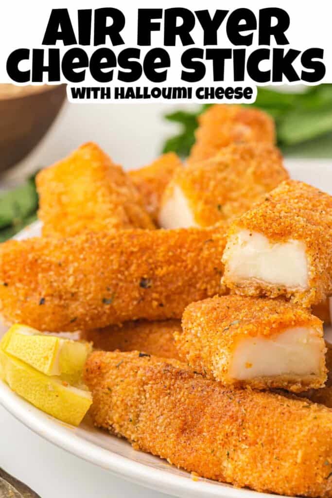 Air Fryer Halloumi Cheese Sticks Pin.