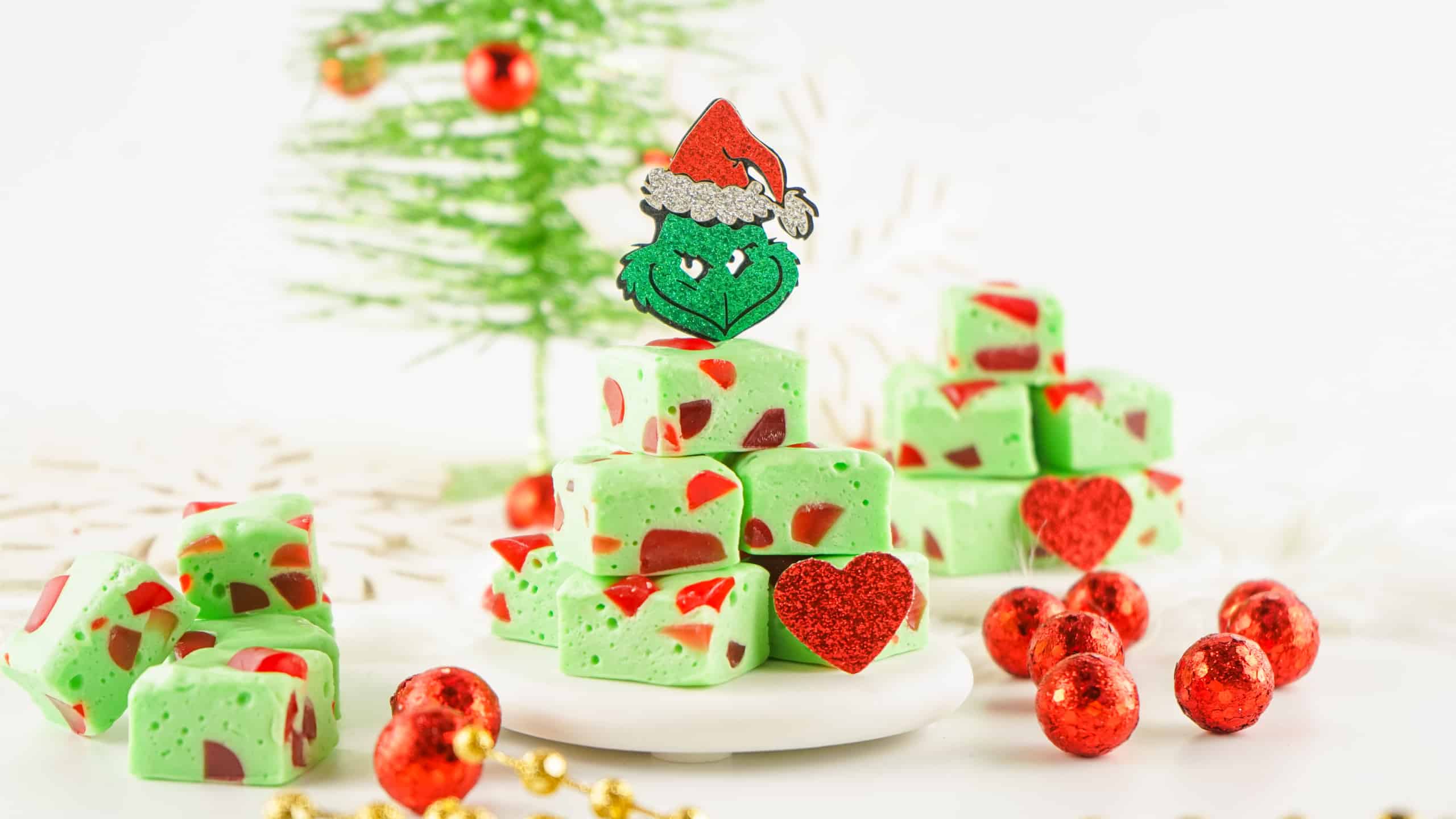 Grinch Christmas Fudge.