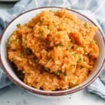 Bowl of Spanish rice.