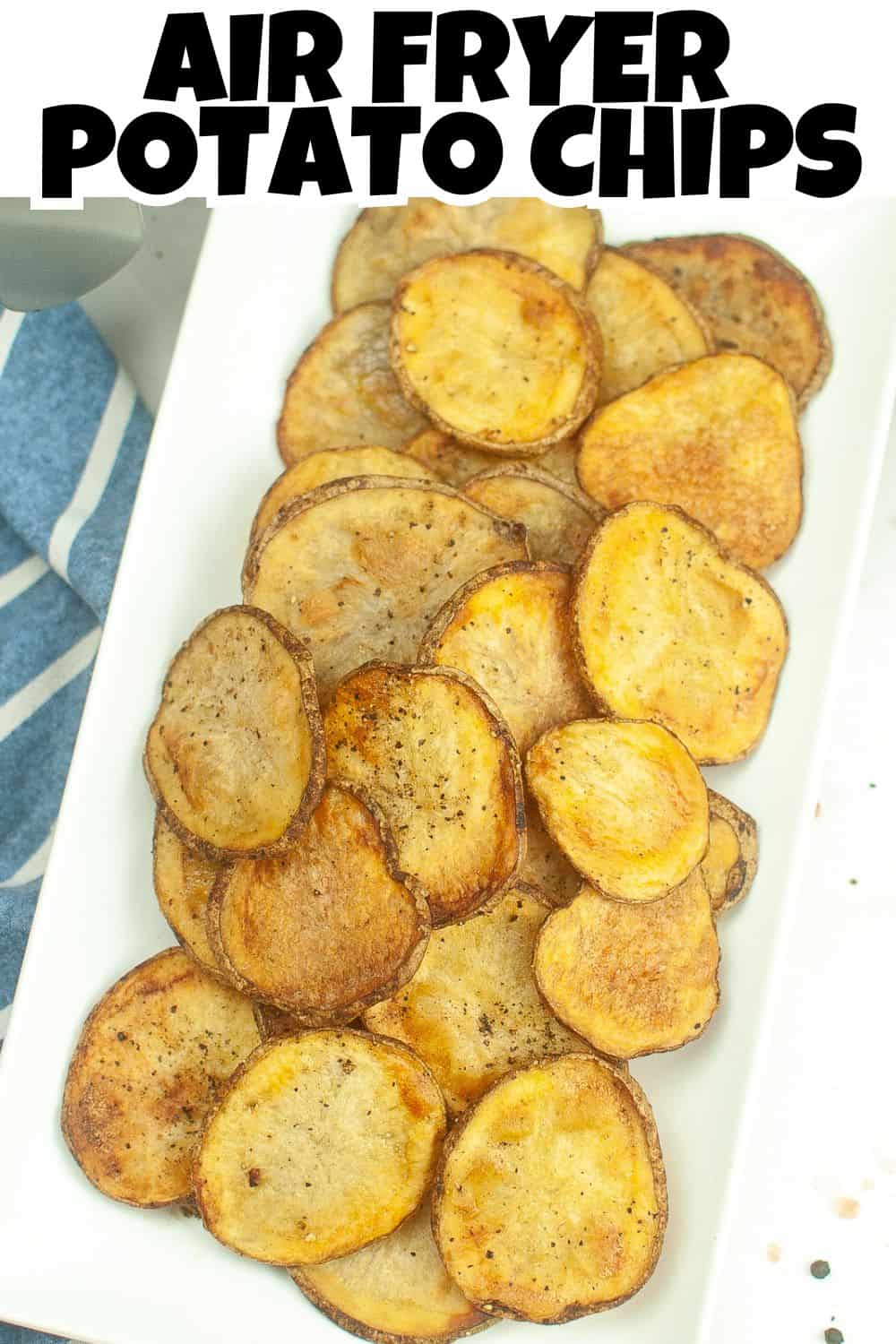 Air Fryer Potato Chips Recipe with Cracked Pepper Marathons & Motivation
