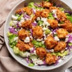 Overhead view BBQ Chicken Salad.