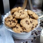 Air Fryer Oatmeal Cookies with Chocolate Chips.