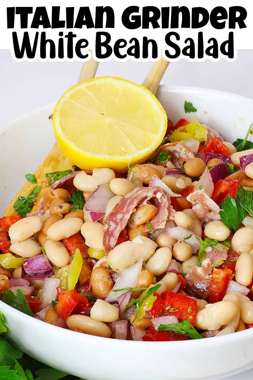 Grinder White Bean Salad Pin.