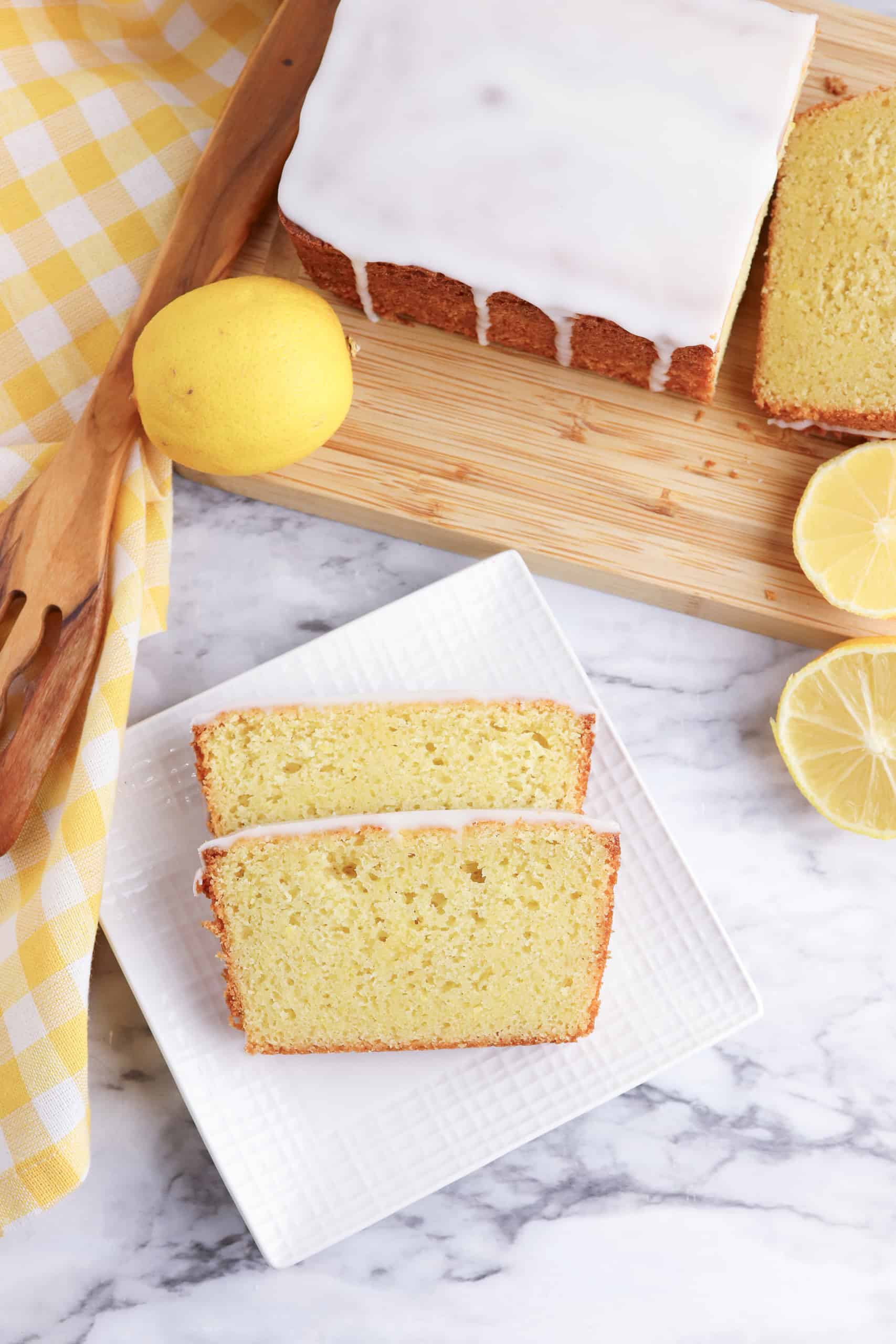 Overhead view of copycat Starbucks lemon load.