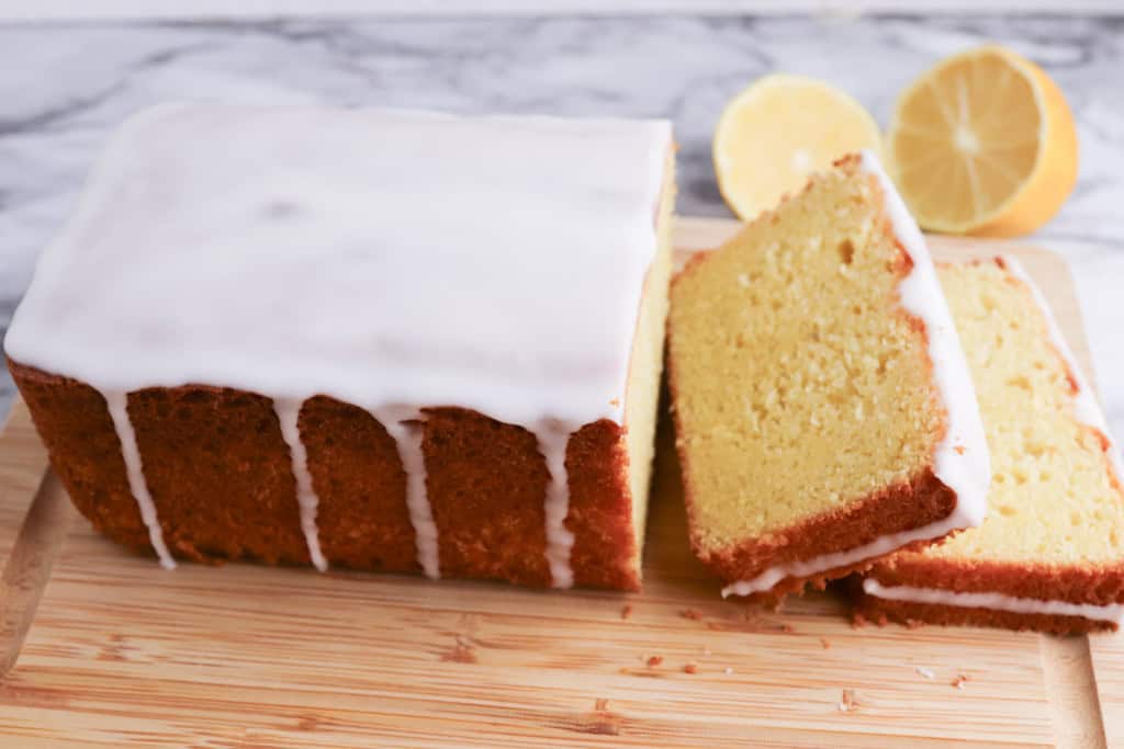 sliced lemon loaf.