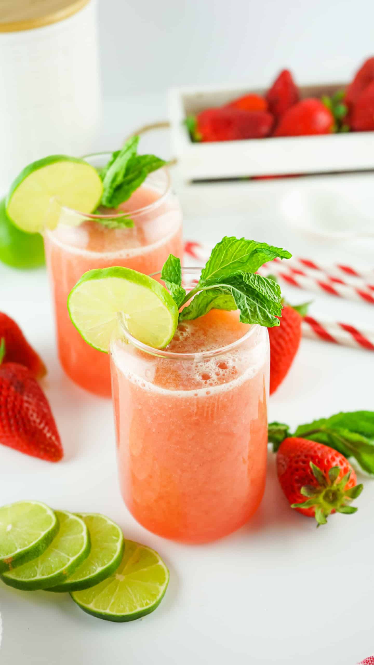 Strawberry Fresca Drink.
