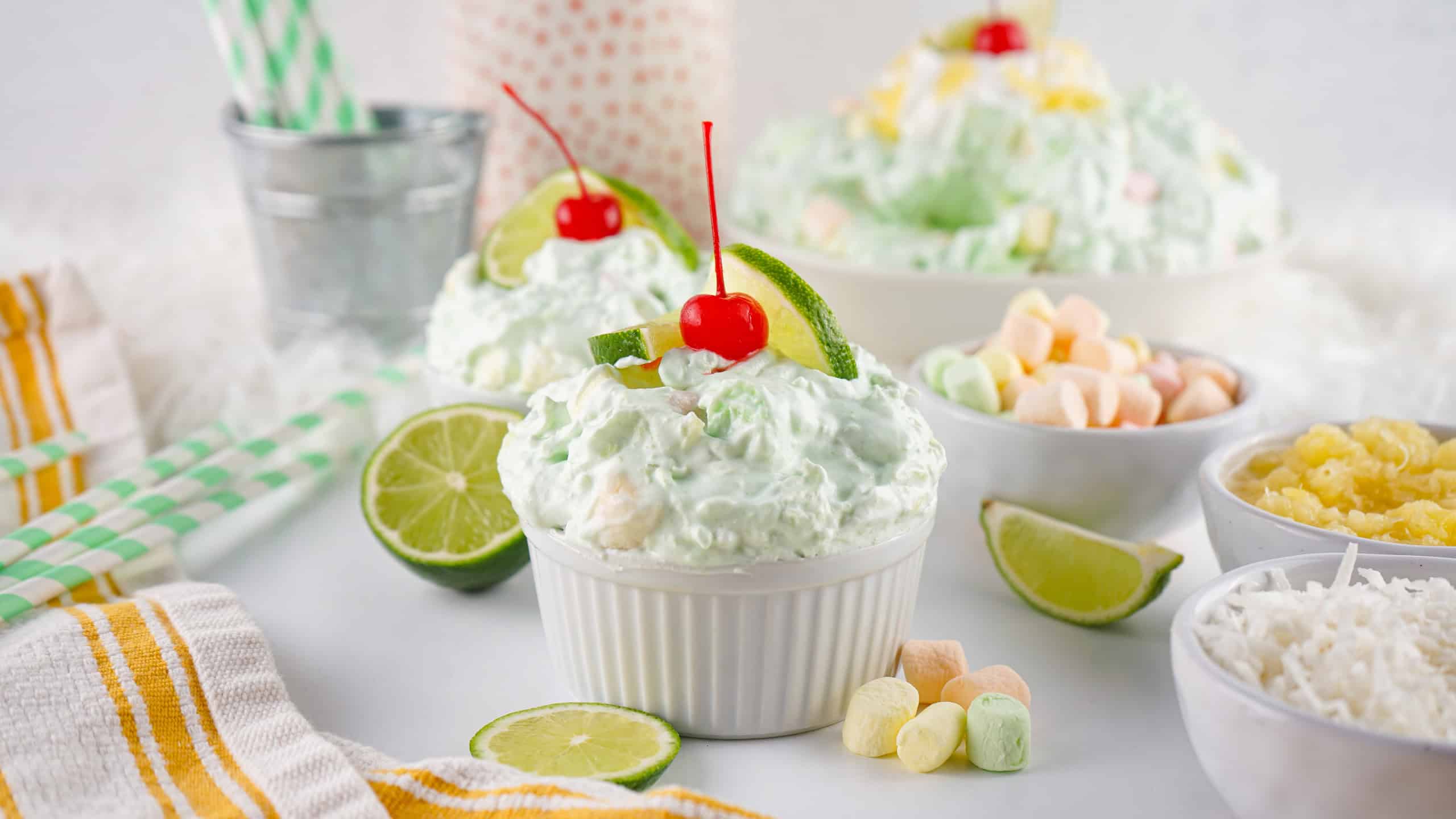 Lime Jello Fluff.
