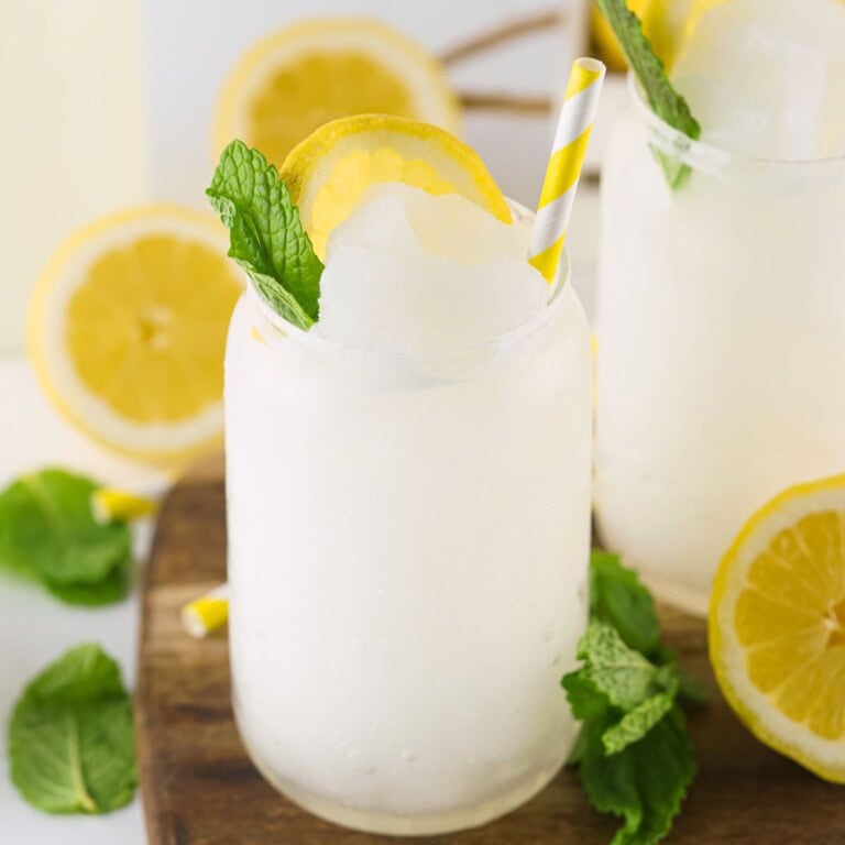slushie made with lemonade
