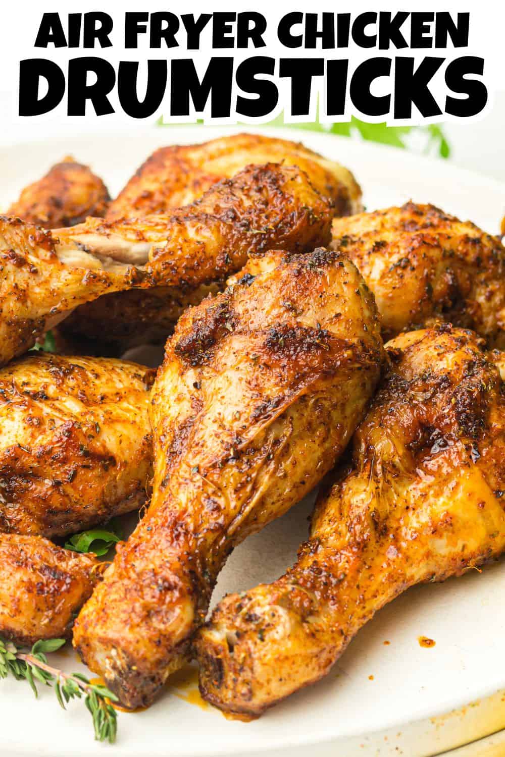 Air Fryer Chicken Drumsticks Pin.