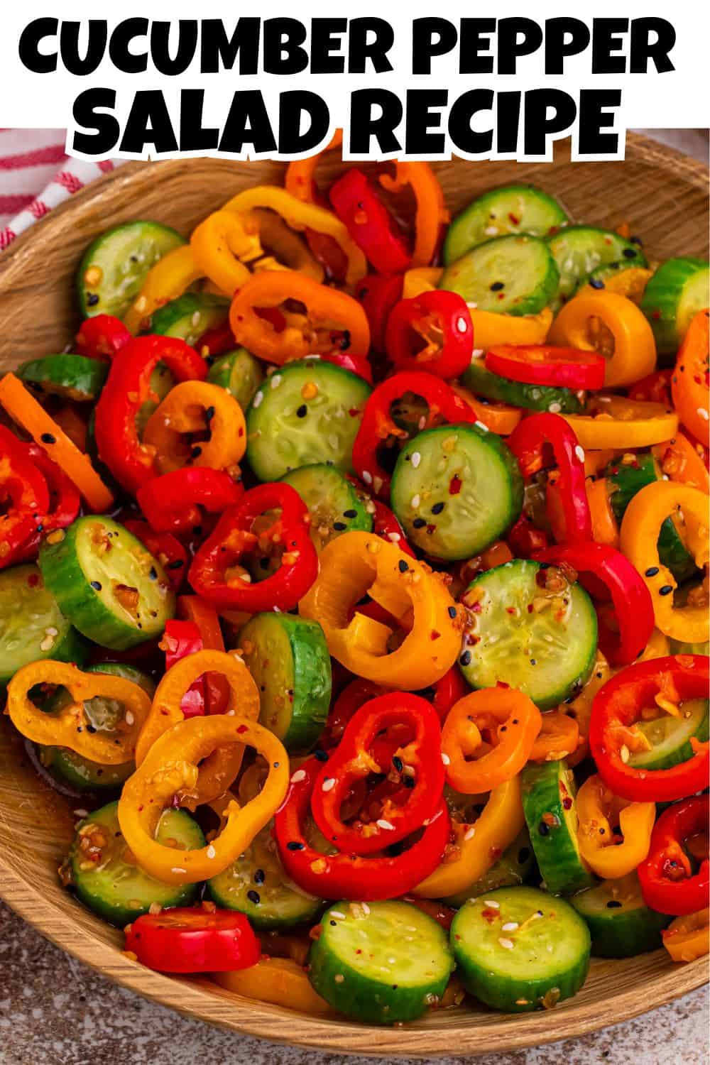 Cucumber Pepper Salad Pin.
