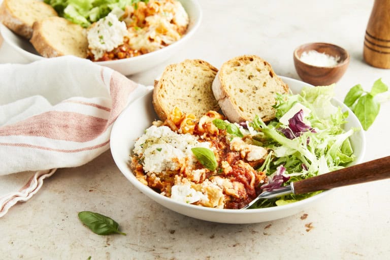 Slow Cooker Rigatoni with Herb Butter.