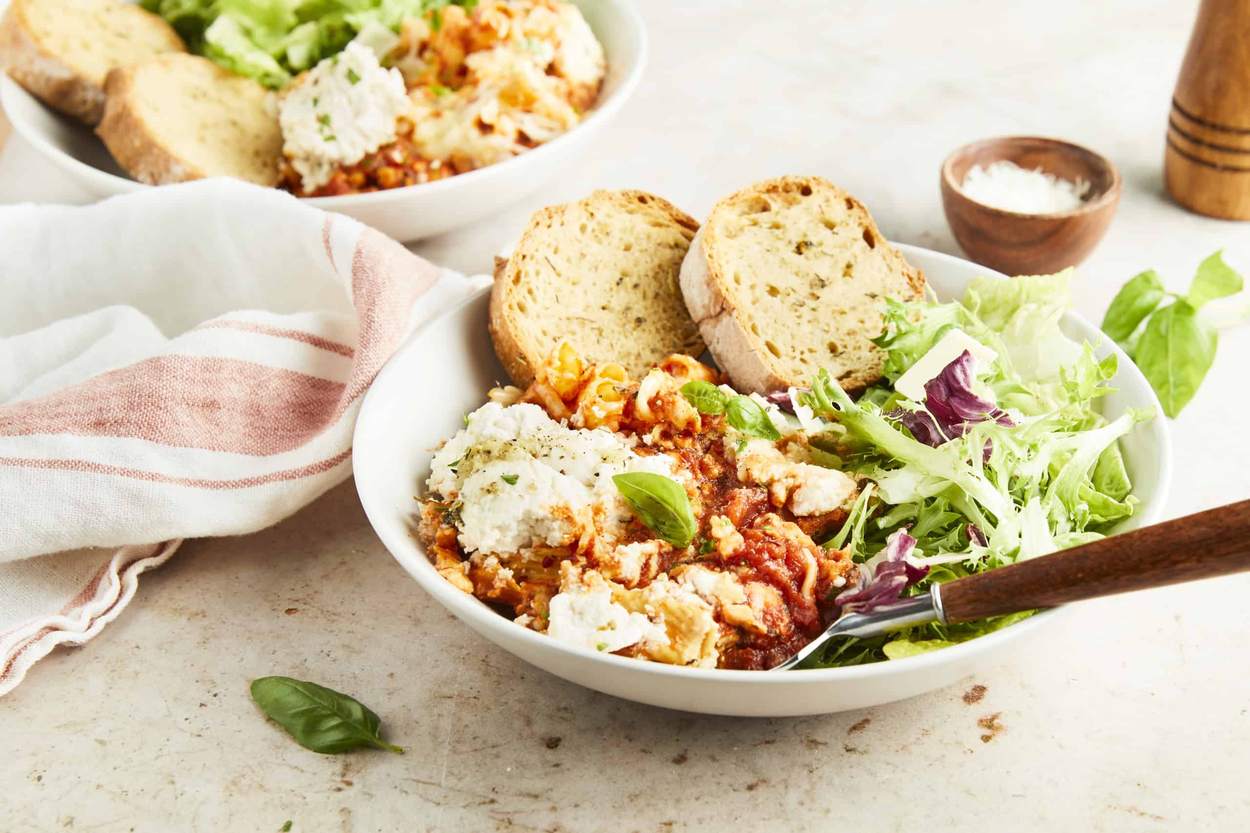 Slow Cooker Rigatoni with Herb Butter.