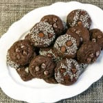 Galaxy Cookies on a white platter.