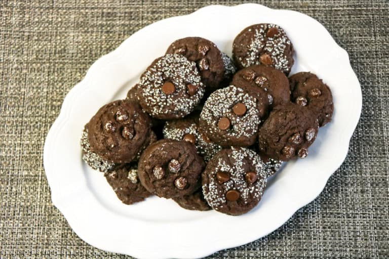 Galaxy Cookies on a white platter.